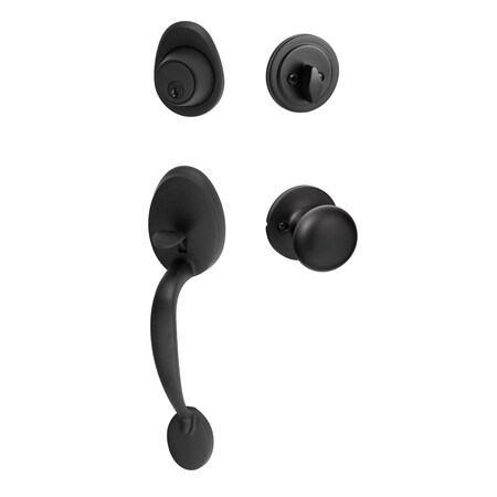 Sure-Loc Hardware Sure-Loc Hardware Alta Handleset, Durango Handleset Trim, Flat Black AT507-DU-RD FBL